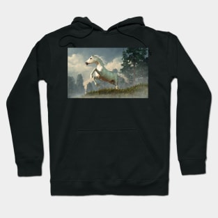 Wild Gray Horse Hoodie